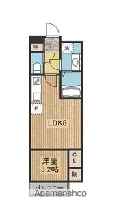 アヴェーレ京阪本通【8階】の間取り