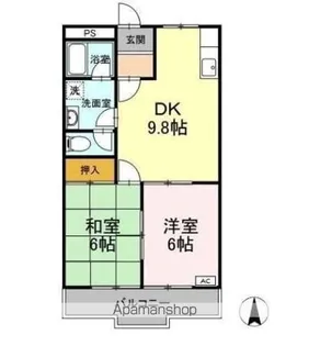 ニューリタンス【1階】の間取り