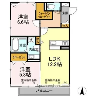 WIN’S GARDEN A【3階】の間取り