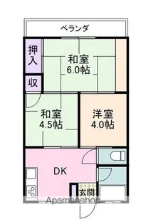 尾崎マンション【2階】の間取り