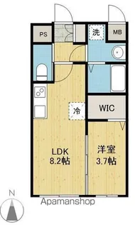 シェル新川【504号室】の間取り