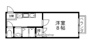 FFコーポひらた【1階】の間取り