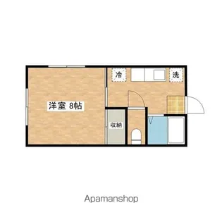 コーポサムⅡ【201号室】の間取り