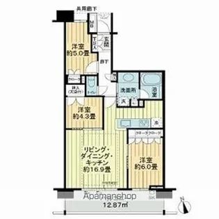 パークホームズ柏サンク【2階】の間取り