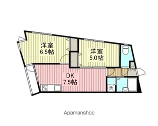タックビルⅢ【2階】の間取り