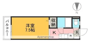 1Rの間取り画像