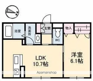Lapaix栗林【1階】の間取り