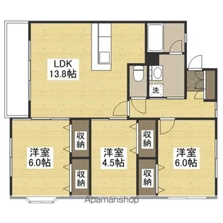 メープルNAKAGAWA【3階】の間取り