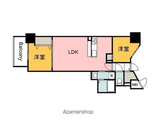 S−RESIDENCE富士見町AGLITTER【14階】の間取り