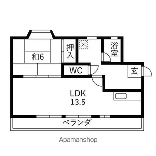 モア豊明 B棟【4階】の間取り