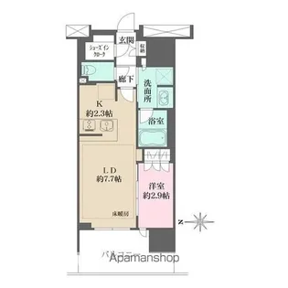 リニアゲートタワー名古屋【12階】の間取り