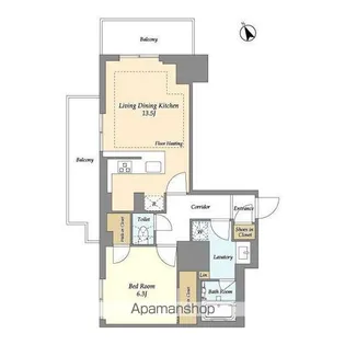 オアーゼ日暮里レジデンス【8階】の間取り