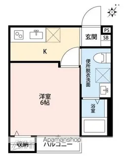 MARCH北柏【1階】の間取り