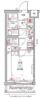 クレヴィスタ横浜大口【4階】の間取り