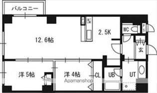 PRIME URBAN北3条通【11階】の間取り