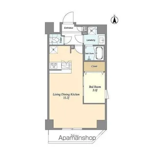 アルファコート谷在家【6階】の間取り