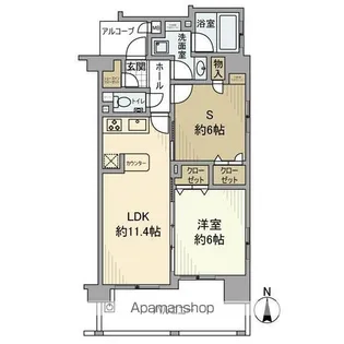 エステムプラザ芝公園【15階】の間取り