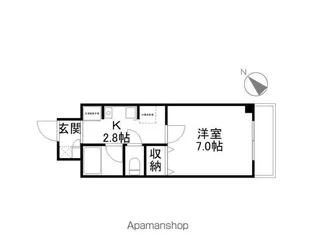 オリオンコート【4階】の間取り
