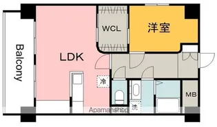 ファミール光町【4階】の間取り