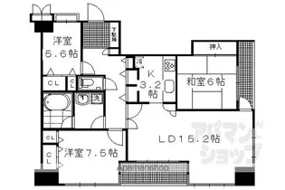 イトーピア御池通【1003号室】の間取り