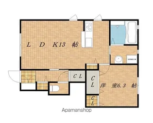 グリーンパストラル神子柴 A【103号室】の間取り