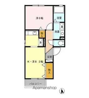 アヴェニール【201号室】の間取り