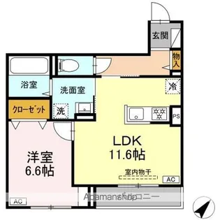 D’Bless上大岡【2階】の間取り