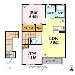 メゾンド・ノワールI【2階】の間取り