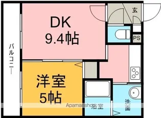 ブランノワールAMJ南郷【205号室】の間取り
