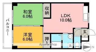 エスタンシア【1階】の間取り