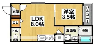 I MAISON RHODON(アイメゾンロドン)【302号室】の間取り