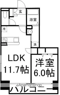 リラ二十人町【8階】の間取り
