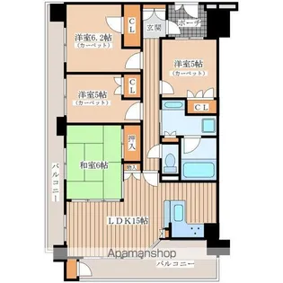 ディナスカーラ北山【7階】の間取り