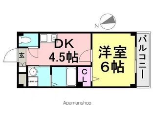 リビングエース平和【3階】の間取り