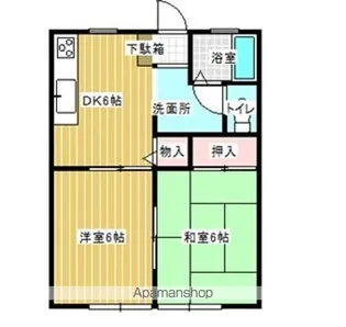 サンライフグランデージュ A棟【A101号室】の間取り