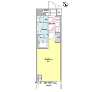 デルックス田端【8階】の間取り