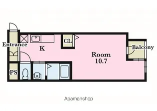 エルミナEEビルディング【510号室】の間取り