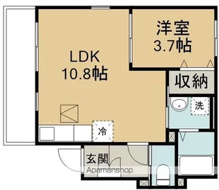ノース ジェイド【1階】の間取り