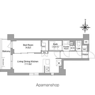 コンフォリア・リヴ永福町【3階】の間取り