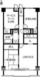 シティ・ライフ山下通【4階】の間取り