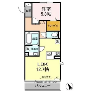 モアボヌール【2階】の間取り