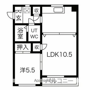 第2メゾン高安【2階】の間取り