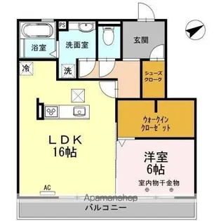 レジデンス・ラフィネ弐番館【1階】の間取り