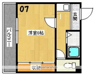 ベルフレージュ住吉【8階】の間取り