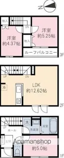 ベルリード【B号室】の間取り