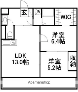 ALCOー2【3階】の間取り