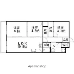 LIV千歳(リブタス)【4階】の間取り