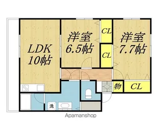 ガーデンハウスⅡ【307号室】の間取り