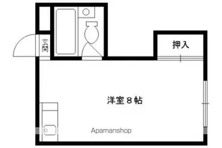 ビッグバーンズ両替町【102号室】の間取り