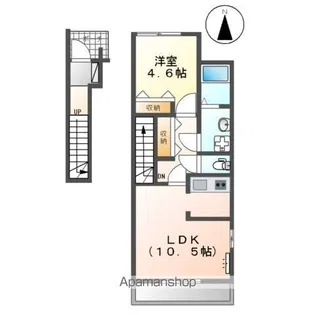 エスペランス【2階】の間取り
